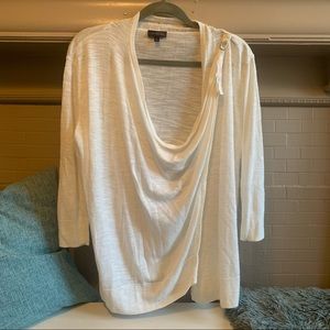 Never Worn 3/4 Sleeve Off White Wrap Style Cardigan from The Limited